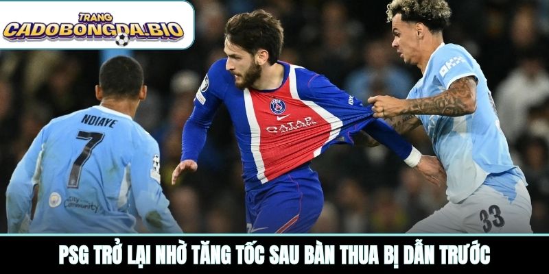 PSG trở lại nhờ tăng tốc sau bàn thua bị dẫn trước
